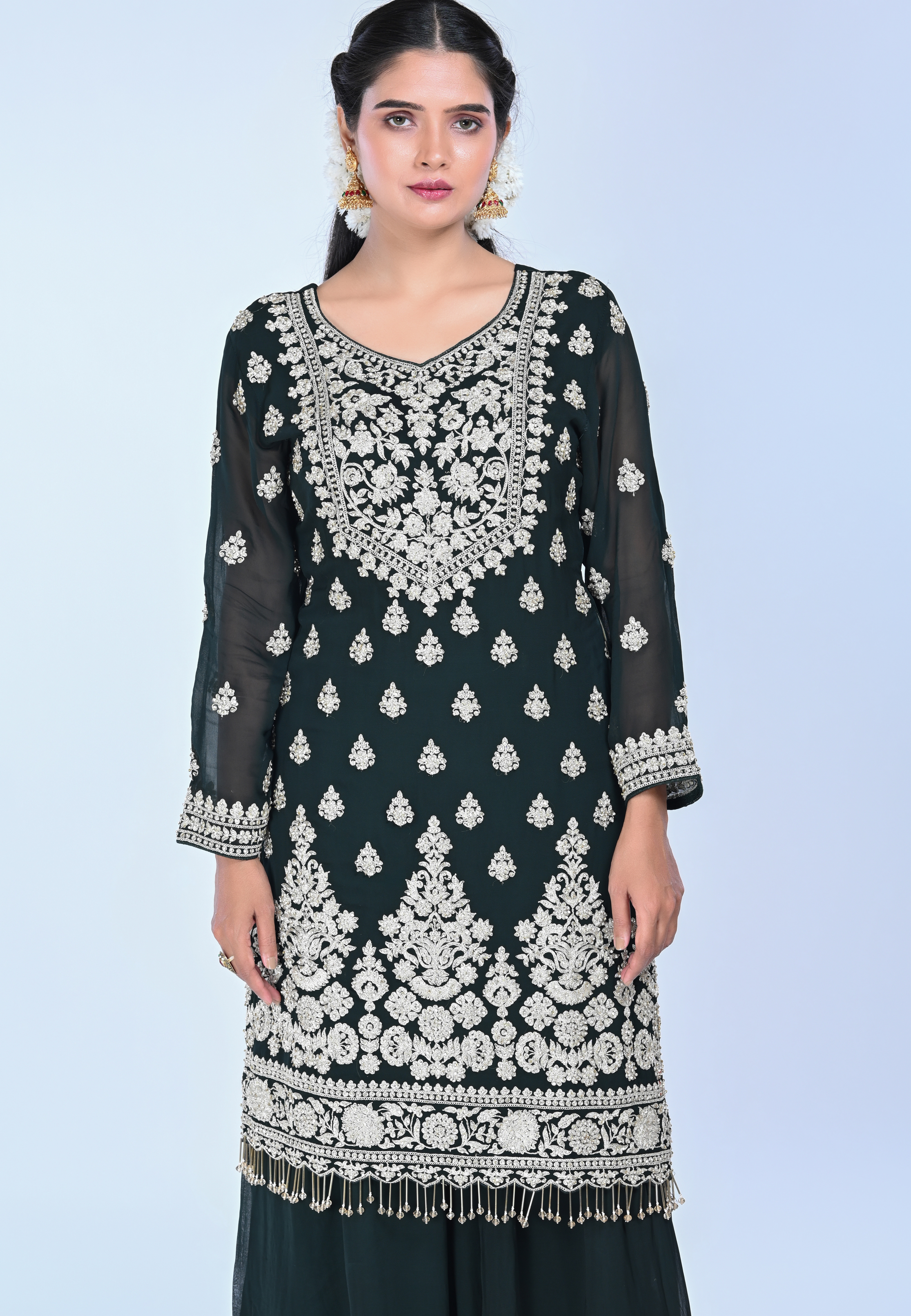 M.green Straight Suit with Sharara